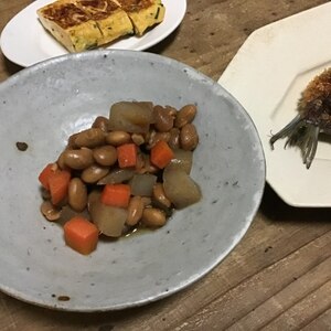 大豆とこんにゃくのコロコロ煮✿